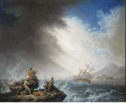 Volaire. Pierre-Jacques Jacques-Antoine chevalier Volaire Ship-Wreck - Hermitage